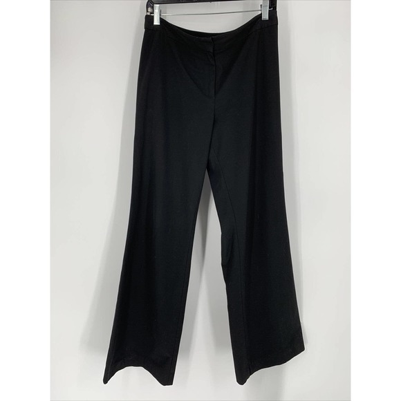 J. Jill Dress Pants‎ Womens 10 Black Wide Leg Stretch Business Dress Pants - Picture 1 of 7